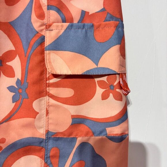 Title Nine Womens Orange Floral Print Y2K Preppy Grunge Mini Skort Size W 6 - Picture 3 of 9